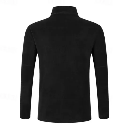 Discount OUKU Men's Sweatshirt Quarter Zip Sweatshirt Black Brown Green Dark Gray Half Zip Plain Sports & Outdoor Daily Holiday Polyester Streetwear Basic Casual Fall & Winter Clothing Apparel Hoodies Sweatshirts