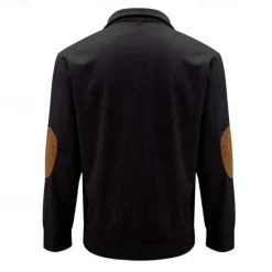 Discount OUKU Men's Sweatshirt Quarter Zip Sweatshirt Black White Navy Blue Green Half Zip Color Block Tree Sports & Outdoor Daily Holiday Polyester Corduroy Streetwear Basic Casual Fall & Winter Clothing Apparel