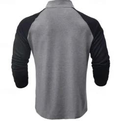New OUKU Men's Sweatshirt Quarter Zip Sweatshirt White Red Royal Blue Blue Green Half Zip Color Block Patchwork Sports & Outdoor Daily Holiday Streetwear Basic Casual Spring & Fall Clothing Apparel Hoodies