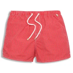 Online OUKU Men's Swim Shorts Board Shorts Swim Trunks Summer Shorts Pocket Drawstring with Mesh lining Stripe Comfort Breathable Short Casual Daily Holiday Hawaiian Classic Style Black 1# Black Inelastic