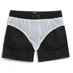 Online OUKU Men's Swim Shorts Board Shorts Swim Trunks Summer Shorts Pocket Drawstring with Mesh lining Stripe Comfort Breathable Short Casual Daily Holiday Hawaiian Classic Style Black 1# Black Inelastic