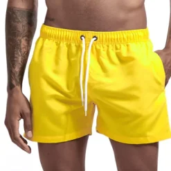 Clearance OUKU Men's Swim Shorts Swim Trunks Quick Dry Board Shorts Bathing Suit Breathable Drawstring With Pockets - Swimming Surfing Beach Water Sports Solid Colored Spring Summer