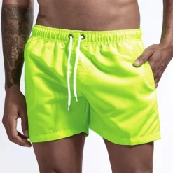 Clearance OUKU Men's Swim Shorts Swim Trunks Quick Dry Board Shorts Bathing Suit Breathable Drawstring With Pockets - Swimming Surfing Beach Water Sports Solid Colored Spring Summer