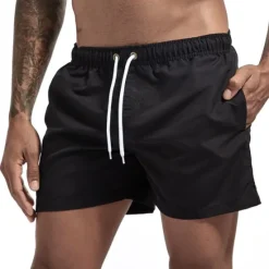 Clearance OUKU Men's Swim Shorts Swim Trunks Quick Dry Board Shorts Bathing Suit Breathable Drawstring With Pockets - Swimming Surfing Beach Water Sports Solid Colored Spring Summer