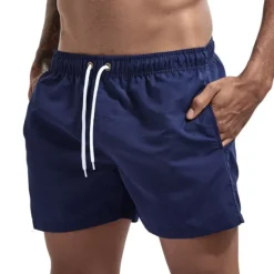 Clearance OUKU Men's Swim Shorts Swim Trunks Quick Dry Board Shorts Bathing Suit Breathable Drawstring With Pockets - Swimming Surfing Beach Water Sports Solid Colored Spring Summer