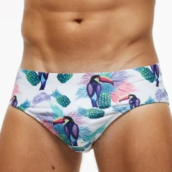 Sale OUKU Men's Swim Shorts Swim Trunks Swim Briefs Spandex Bottoms Breathable Quick Dry Micro-elastic 2 in 1 Drawstring - Swimming Surfing Beach Water Sports Solid Colored Spring Summer