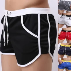 OUKU Men's Swim Shorts Swim Trunks Board Shorts 3 inch Shorts Elastic Waist Color Block Comfort Breathable Short Sports Outdoor Daily Bathing Stylish Casual / Sporty Black Royal Blue Micro-elastic