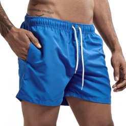 Clearance OUKU Men's Swim Shorts Swim Trunks Quick Dry Board Shorts Bathing Suit Breathable Drawstring With Pockets - Swimming Surfing Beach Water Sports Solid Colored Spring Summer