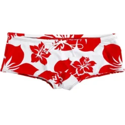 Sale OUKU Men's Swim Shorts Swimwear Swim Briefs Print Graphic Prints Flower / Floral Breathable Soft Outdoor Casual Daily Hawaiian Stylish Black White Micro-elastic