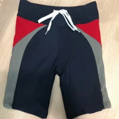 OUKU Men's Swim Trunks Board Shorts Swim Brief Pocket Drawstring Elastic Waist Color Block Comfort Breathable Short Casual Daily Holiday Fashion Streetwear Black Deep Blue Micro-elastic