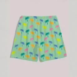 Outlet OUKU Men's Swim Trunks Swim Shorts 4-Way Stretch Fabric Board Shorts Bottoms Drawstring with Pockets Swimming Surfing Beach Water Sports Tropical Printed Summer Spring