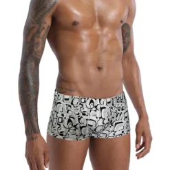 Hot OUKU Men's Swim Trunks Swim Shorts Quick Dry Board Shorts Bathing Suit Drawstring 2 in 1 Swimming Surfing Beach Water Sports Painting Summer