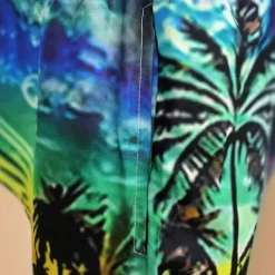 Best OUKU Men's Swim Trunks Swim Shorts Board Shorts Bottoms Drawstring with Pockets Swimming Surfing Beach Water Sports Tropical Printed Summer Spring Green