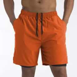 Sale OUKU Men's Swim Trunks Swim Shorts Board Shorts Bottoms Drawstring with Pockets Swimming Surfing Beach Water Sports Solid Colored Summer Spring