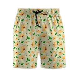 New OUKU Men's Swim Trunks Swim Shorts Quick Dry Lightweight Board Shorts Bottoms Drawstring with Pockets Swimming Surfing Beach Water Sports Floral Summer