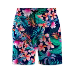 New OUKU Men's Swim Trunks Swim Shorts Quick Dry Lightweight Board Shorts Bottoms Drawstring with Pockets Swimming Surfing Beach Water Sports Floral Summer