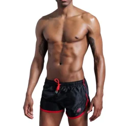 Clearance OUKU Men's Swim Trunks Swim Shorts Quick Dry Board Shorts Bathing Suit Drawstring 2 in 1 Swimming Surfing Beach Water Sports Solid Colored Summer