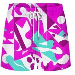 OUKU Men's Swim Trunks Swim Shorts Quick Dry Board Shorts Bathing Suit Drawstring with Pockets Swimming Surfing Beach Water Sports Patchwork Printed Summer Spring Yellow