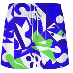 OUKU Men's Swim Trunks Swim Shorts Quick Dry Board Shorts Bathing Suit Drawstring with Pockets Swimming Surfing Beach Water Sports Patchwork Printed Summer Spring Yellow