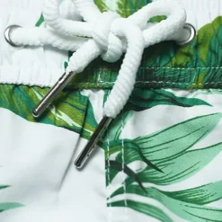 Sale OUKU Men's Swim Trunks Swim Shorts Quick Dry Lightweight Board Shorts Bathing Suit with Pockets Mesh Lining Drawstring Swimming Surfing Beach Water Sports Tropical Printed Summer Green