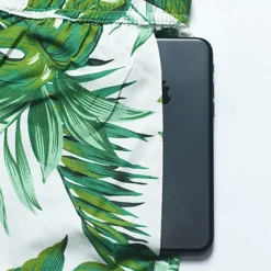 Sale OUKU Men's Swim Trunks Swim Shorts Quick Dry Lightweight Board Shorts Bathing Suit with Pockets Mesh Lining Drawstring Swimming Surfing Beach Water Sports Tropical Printed Summer Green