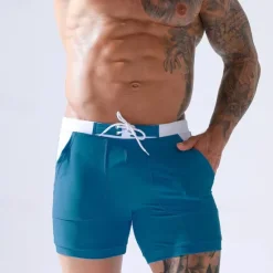Online OUKU Men's Swim Trunks Swim Shorts Board Shorts Bathing Suit Drawstring Mesh Lining with Pockets Swimming Surfing Beach Water Sports Solid Colored Summer