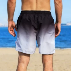 Sale OUKU Men's Swim Trunks Swim Shorts Board Shorts Bathing Suit Drawstring with Pockets Swimming Surfing Beach Water Sports Gradient Summer Spring