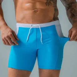 Outlet OUKU Men's Swim Trunks Swim Shorts Board Shorts Drawstring with Pockets Swimming Surfing Beach Water Sports Patchwork Summer