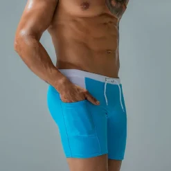 Outlet OUKU Men's Swim Trunks Swim Shorts Board Shorts Drawstring with Pockets Swimming Surfing Beach Water Sports Patchwork Summer