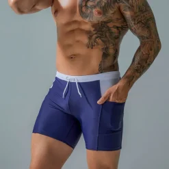 Outlet OUKU Men's Swim Trunks Swim Shorts Board Shorts Drawstring with Pockets Swimming Surfing Beach Water Sports Patchwork Summer