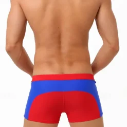 New OUKU Men's Swim Trunks Swim Shorts Board Shorts Drawstring Elastic Waist Color Block Comfort Quick Dry Short Holiday Beach Weekend Fashion Casual Micro-elastic Black