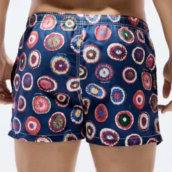 Outlet OUKU Men's Swim Trunks Swim Shorts Quick Dry Lightweight Board Shorts Bathing Suit with Pockets Drawstring Swimming Surfing Beach Water Sports Stripes Summer