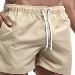 Hot OUKU Men's Swim Trunks Swim Shorts Board Shorts Mesh Pocket Drawstring Elastic Waistband Shorts Outdoor Sports & Outdoor Athletic Breathable Quick Dry Soft Beach Workout Tailored Fit Sportswear Activewear
