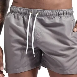 Hot OUKU Men's Swim Trunks Swim Shorts Board Shorts Mesh Pocket Drawstring Elastic Waistband Shorts Outdoor Sports & Outdoor Athletic Breathable Quick Dry Soft Beach Workout Tailored Fit Sportswear Activewear