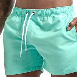 Hot OUKU Men's Swim Trunks Swim Shorts Board Shorts Mesh Pocket Drawstring Elastic Waistband Shorts Outdoor Sports & Outdoor Athletic Breathable Quick Dry Soft Beach Workout Tailored Fit Sportswear Activewear