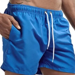 Hot OUKU Men's Swim Trunks Swim Shorts Board Shorts Mesh Pocket Drawstring Elastic Waistband Shorts Outdoor Sports & Outdoor Athletic Breathable Quick Dry Soft Beach Workout Tailored Fit Sportswear Activewear