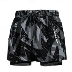 Best OUKU Men's Swim Trunks Swim Shorts Quick Dry Lightweight Board Shorts Bathing Suit with Pockets Compression Liner Drawstring Swimming Surfing Beach Water Sports Solid Colored Summer