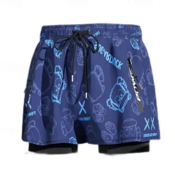 Best OUKU Men's Swim Trunks Swim Shorts Quick Dry Lightweight Board Shorts Bathing Suit with Pockets Compression Liner Drawstring Swimming Surfing Beach Water Sports Solid Colored Summer