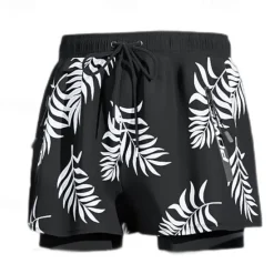 Best OUKU Men's Swim Trunks Swim Shorts Quick Dry Lightweight Board Shorts Bathing Suit with Pockets Compression Liner Drawstring Swimming Surfing Beach Water Sports Solid Colored Summer