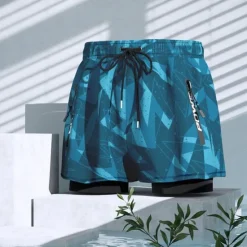 Best OUKU Men's Swim Trunks Swim Shorts Quick Dry Lightweight Board Shorts Bathing Suit with Pockets Compression Liner Drawstring Swimming Surfing Beach Water Sports Solid Colored Summer