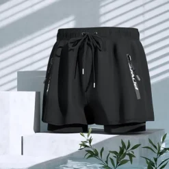 Best OUKU Men's Swim Trunks Swim Shorts Quick Dry Lightweight Board Shorts Bathing Suit with Pockets Compression Liner Drawstring Swimming Surfing Beach Water Sports Solid Colored Summer