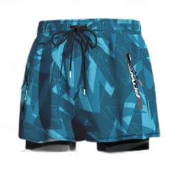 Best OUKU Men's Swim Trunks Swim Shorts Quick Dry Lightweight Board Shorts Bathing Suit with Pockets Compression Liner Drawstring Swimming Surfing Beach Water Sports Solid Colored Summer