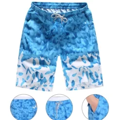Online OUKU Men's Swim Trunks Swim Shorts Lightweight Quick Dry Bottoms Drawstring with Pockets Swimming Surfing Beach Water Sports Printed Spring Summer Autumn / Fall