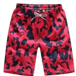Online OUKU Men's Swim Trunks Swim Shorts Lightweight Quick Dry Bottoms Drawstring with Pockets Swimming Surfing Beach Water Sports Printed Spring Summer Autumn / Fall