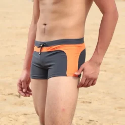 OUKU Men's Swim Trunks Swim Shorts Board Shorts Bathing Suit Drawstring Swimming Surfing Beach Water Sports Patchwork Summer
