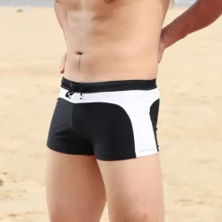 OUKU Men's Swim Trunks Swim Shorts Board Shorts Bathing Suit Drawstring Swimming Surfing Beach Water Sports Patchwork Summer