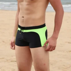 OUKU Men's Swim Trunks Swim Shorts Board Shorts Bathing Suit Drawstring Swimming Surfing Beach Water Sports Patchwork Summer