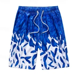 New OUKU Men's Swim Trunks Swim Shorts Board Shorts Bathing Suit Drawstring with Pockets Swimming Surfing Beach Water Sports Tropical Summer Spring