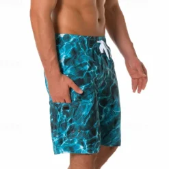 Hot OUKU Men's Swim Trunks Swim Shorts Board Shorts Pocket Drawstring Elastic Waistband Shorts Outdoor Sports & Outdoor Beach Fall Quick Dry Lightweight Soft Swimming Surfing Beach Tailored Fit Sportswear