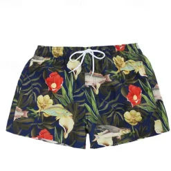 Clearance OUKU Men's Swim Trunks Swim Shorts Quick Dry Lightweight Board Shorts Bathing Suit with Pockets Mesh Lining Drawstring Swimming Surfing Beach Water Sports Floral Summer / Stretchy
